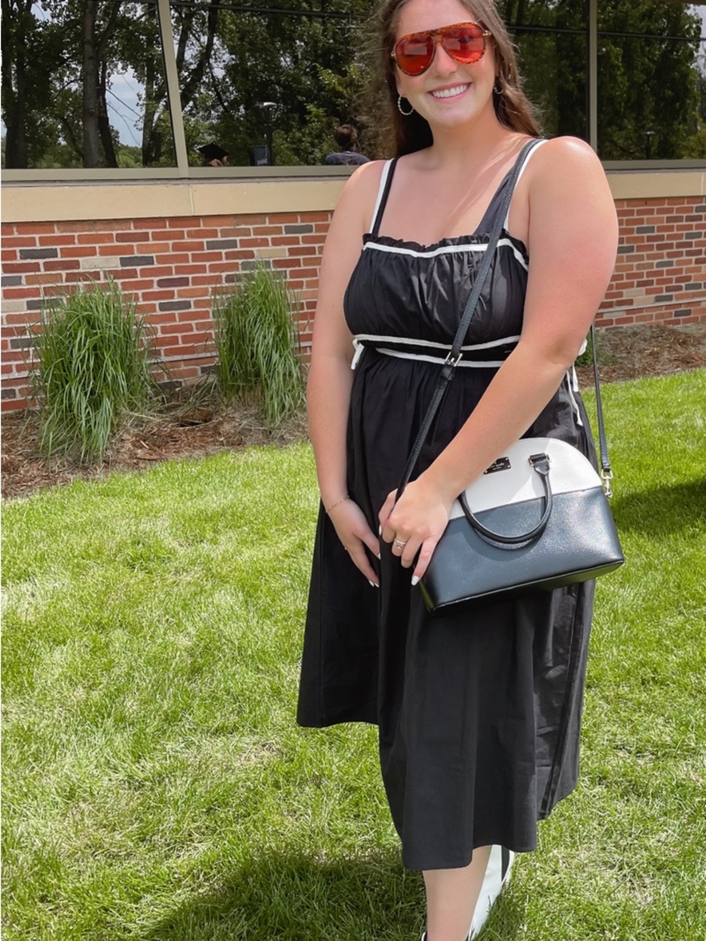 Black Sundress with White Trim